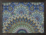 Close-Up of Mosaics in Hassan Ii Mosque  Casablanca  Morocco