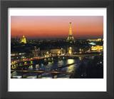 Eiffel Tower and River Seine  Paris  France