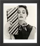 Barbara Miura with Madame Crystal Handbag and Neck Tie  1953