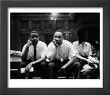 Rev Ralph Abernathy and Rev Martin Luther King Jr Sitting Pensively Re Freedom Riders