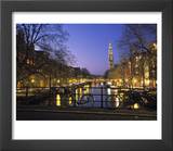 Prinsengracht and Wsterkerk  Amsterdam  Holland