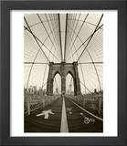 New York City  Manhattan  Brooklyn Bridge at Dawn  USA