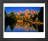 Teton Range in Autumn  Grand Teton National Park  WY