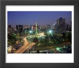 Aerial View of Mexico City at Night  Mexico