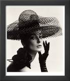 Tania Mallet in a Madame Paulette Stiffened Net Picture Hat  1963
