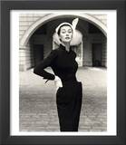 Anne Gunning in a Velveteen Evening Coat  1952