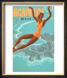 Acapulco  Mexico: Woman and Water