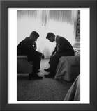 Presidential Candidate John Kennedy Conferring with Brother and Campaign Organizer Bobby Kennedy