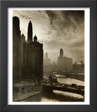 View of Chicago Sky and Skyscrapers