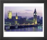 Houses of Parliament at Night  London  England