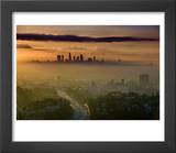 Dawn View of Downtown  Los Angeles  California  USA