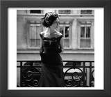 Evening Gown and Feathered Hat  1960s