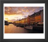 Nyhavn Harbour  Copenhagen  Denmark