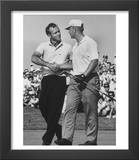 Golfer Jack Nicklaus and Arnold Palmer During National Open Tournament