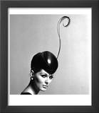 Pillbox Hat with Feather  1960s