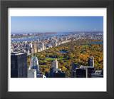 Uptown Manhattan and Central Park from the Viewing Deck of Rockerfeller Centre  New York City