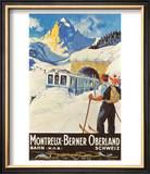 Montreux Ski Poster