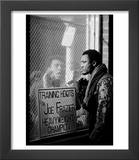 Boxer Muhammad Ali Taunting Rival Joe Frazier at Frazier's Training Headquarters