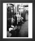 Chess Champion Bobby Fischer Working on His Moves During a Subway Ride