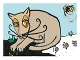 Schneerestkatze