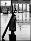 Man Carrying Cross  Berlin  October 1961