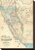 Map of the State of California  c1853