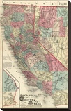 Map of the States of California and Nevada  c1877