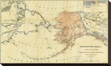 Northwestern America Showing the Territory Ceded by Russia to the United States  c1867