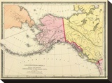 Northwestern America Showing the Territory ceded by Russia to the United States  c1872