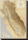 Map of The San Joaquin  Sacramento and Tulare Valleys  c1873