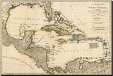 Complete Map of the West Indies  c1776