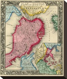 Plan of Boston  c1860