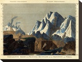 Comparative Height of the Principal Mountains in the World  c1823