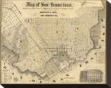 Map of San Francisco  c1852