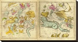 The Constellations in October - March  c1835
