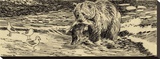 Alaskan Brown Bear - the Big Fisherman (sepia)