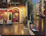Night Cafe After Rain