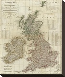 A Complete Map of the British Isles  c1788