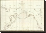 Cotes  l'Amerique  l'Asie  c1797
