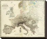 Mountains of Europe  c1854