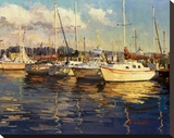 Boats On Glassy Harbor