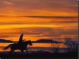 Ropin' at Sunset