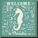 Seahorse Pattern Square