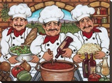 Three Happy Chefs