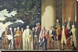 James Madison presenting the Constitution to George Washington