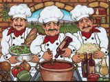 Three Happy Chefs