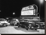 Cars at a Drive-In Theater