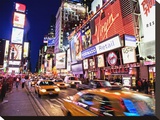 Busy Times Square at Night