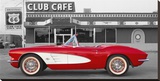 1961 Chevrolet Corvette at Club Cafe on Route 66