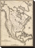 Map of North America  c1839